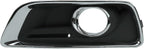 Fog Lamp Hood Left Fog Lamp Bezel Black Set For 13-16 Chevrolet Malibu GM1038136
