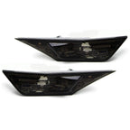 Smoke Front Bumper Side Marker Lights w/ led bulbs For 2016-2021 Honda Civic