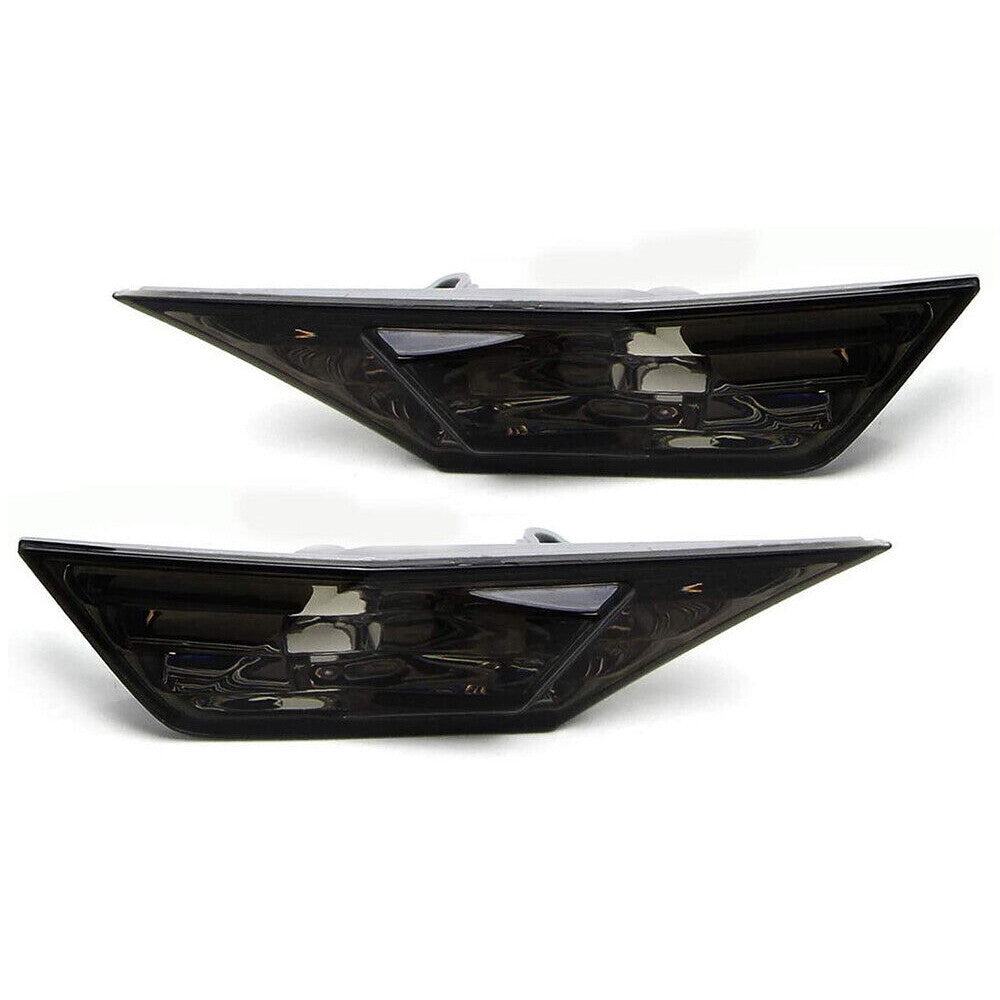 Smoke Front Bumper Side Marker Lights w/ led bulbs For 2016-2021 Honda Civic