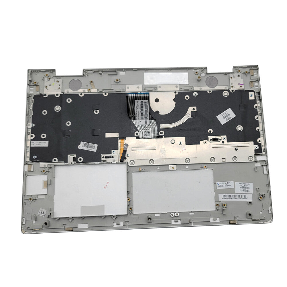 New 934640-001 Palmrest Case w/Backlit Keyboard Silver For HP ENVY X360 15-BP US