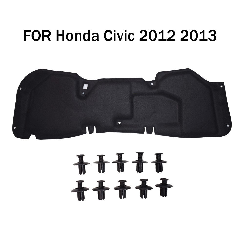 FOR Honda Civic 2012 2013 Front Hood Insulation Pad Liner Heat Shield Cover