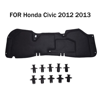 FOR Honda Civic 2012 2013 Front Hood Insulation Pad Liner Heat Shield Cover