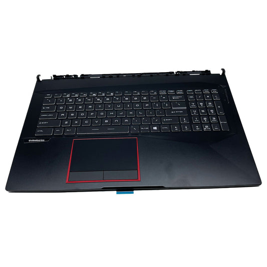 For MSI GE75 Palmrest Keyboard Full Color Backlit Non-Touchpad 3077E2C213Y Black