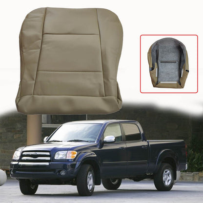 Driver Side Bottom Leather Seat Cover Tan For 2000-2004 Toyota Tundra Sequoia