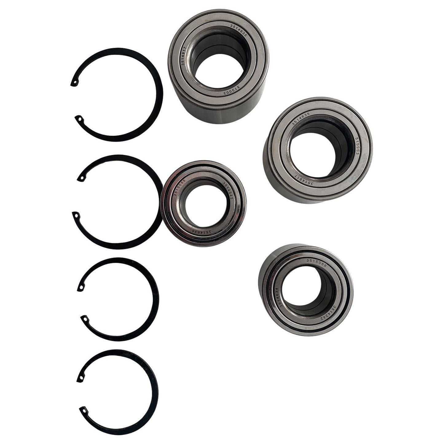 Front & Rear Wheel Bearings For Polaris Ranger 400 425 500 570 700 800 ETX EV TM