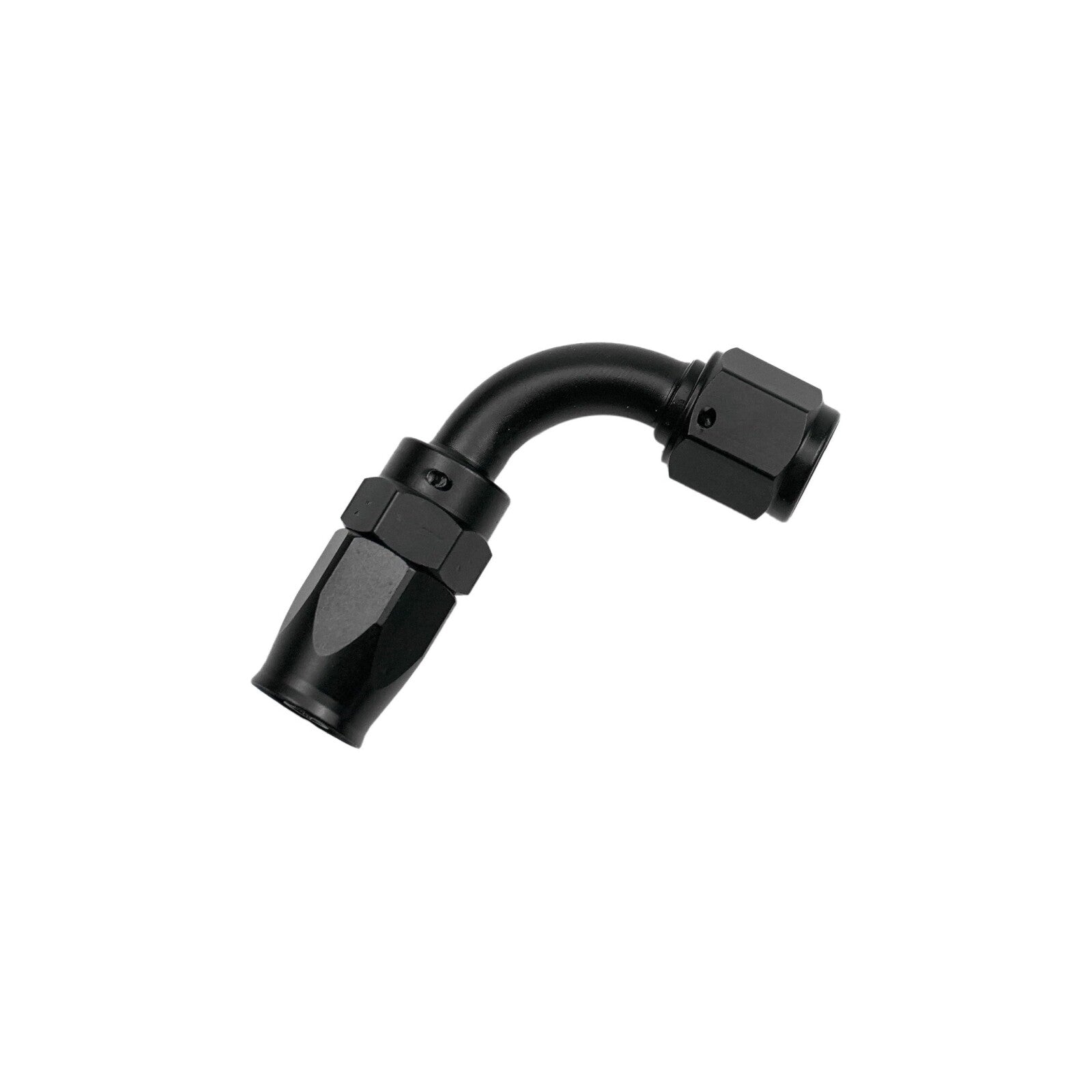 90 Degree Swivel 12AN Hose End Fitting Braided Fuel Oil Line Seal Aluminum Black