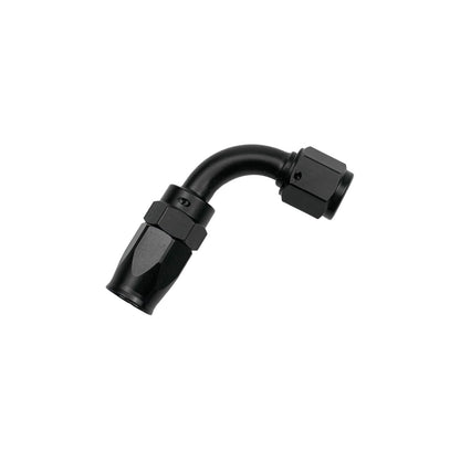 90 Degree Swivel 12AN Hose End Fitting Braided Fuel Oil Line Seal Aluminum Black