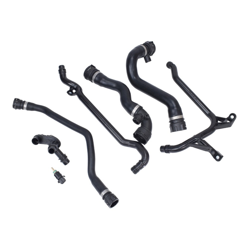 7X For BMW E46 323 325 328 330 Set Expansion Tank Coolant Radiator Hose Kit