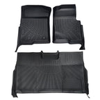 Car Floor Mats Liner All-Weather For 2010-2014 Ford F-150 F150 SuperCrew Cab TPE