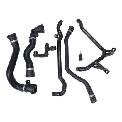 7X For BMW E46 323 325 328 330 Set Expansion Tank Coolant Radiator Hose Kit