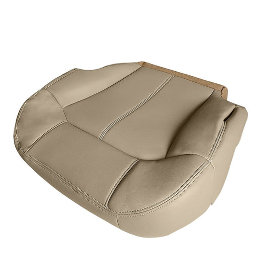 Driver Bottom Leather Seat Cover Tan For 1999-2002 Chevy Tahoe