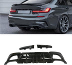 Gloss Black Rear Diffuser For BMW 330e xDrive 2022	Base Sedan 4-Door L4 2.0L