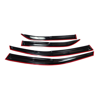 M Style Window Visors Sun Rain Guards For 2009-2013 Toyota Corolla Sedan