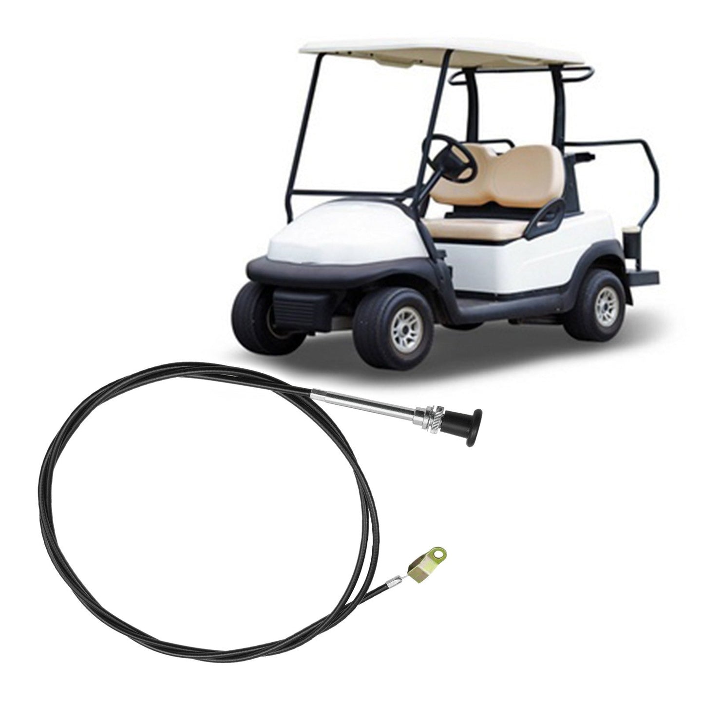 J10-26331-00 Choke Cable For Yamaha G1 Golf Cart 1979-89 Gas Models with 2-Cycle