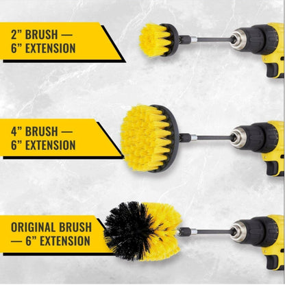 4x Car Detailing For Drill Brush Wheel Tire Rim Scrub Brush Wheel Cleaning Brush