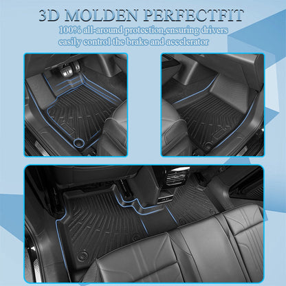 3 Row Floor Mat for 2022-2025 Kia Carnival MPV 8 Seats Models TPE Liner