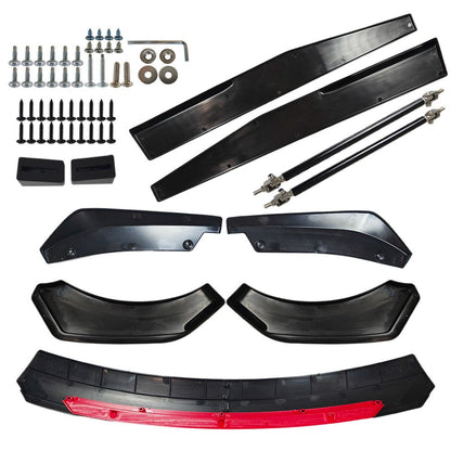 For Mazda 2 3 6 Front Rear Bumper Lip Spoiler Splitter Body Kit Side Skirt