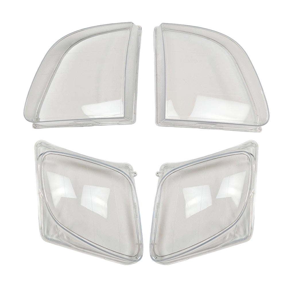 For Lexus LX470 1998-2007 1 Pair Front Headlight Clear Lens Housing + Seal Glue