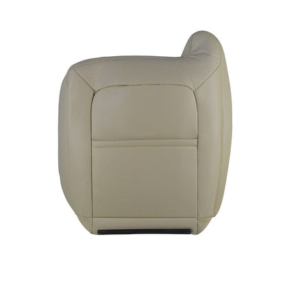 For 2003 2004-2006 GMC Sierra Yukon Passenger Side Top Leather Seat Cover Tan