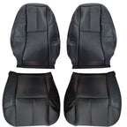 Driver Passenger Leather Seat Cover Black For Chevy Silverado 1500 2500 2007-14