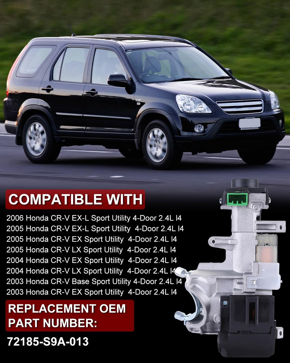 72185-S9A-013 Door Striker for Honda CR-V RD5 RD7 2002-2006