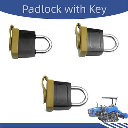 246-2641 3 set Padlock with Key For Caterpillar CAT Fuel Cap 7X7700 1428828