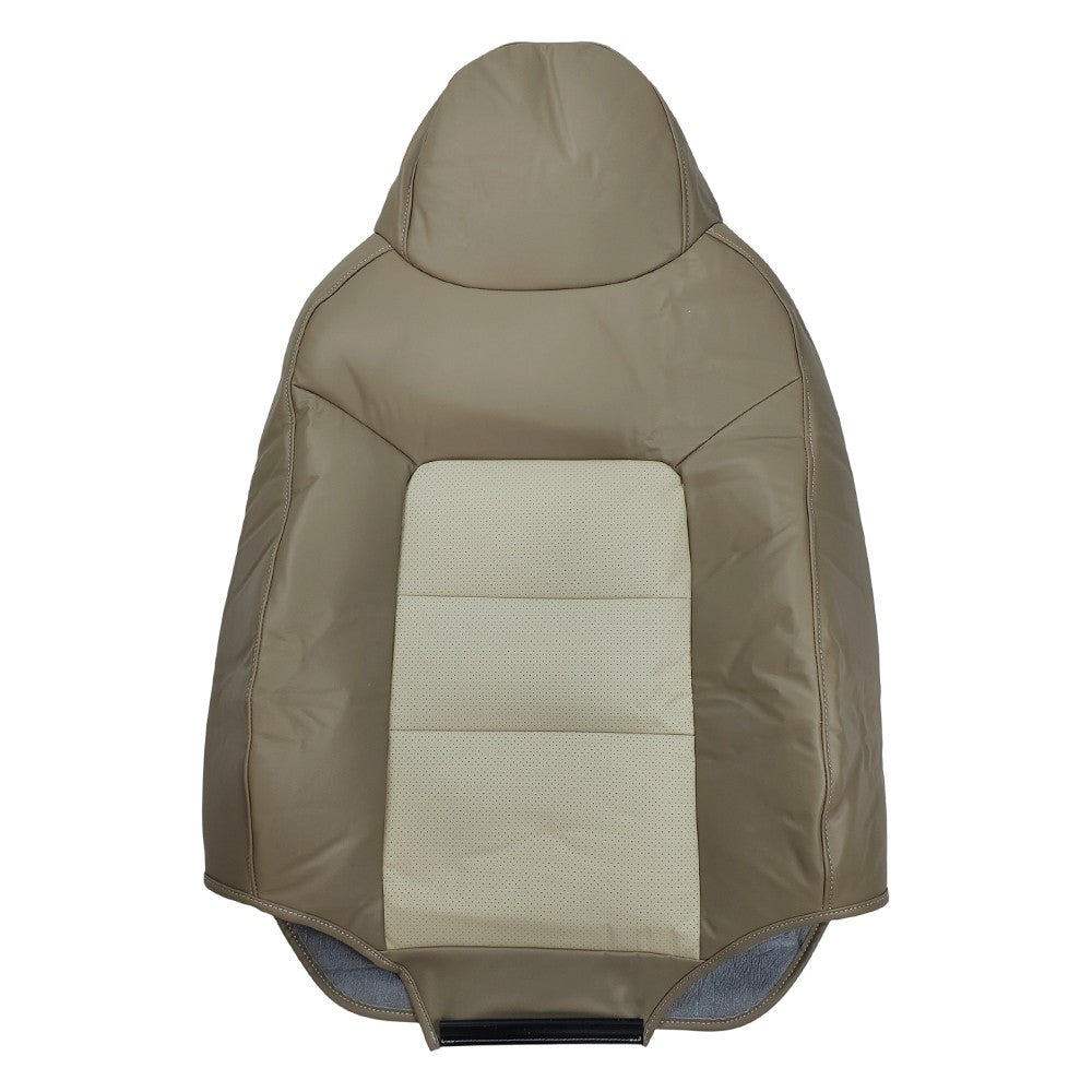 Driver Side Top Leather Perforated Seat Cover Tan For Ford Expedition 2003-2006