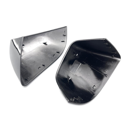 2PCS Left + Right Rear View Side Mirror Cover Skull Cap Black For Tesla Model y