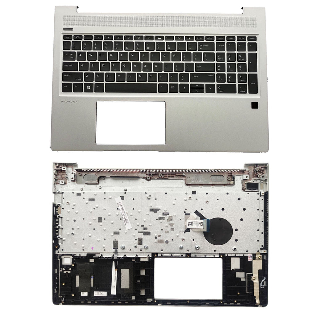 New Silver Palmrest w/ Backlit Keyboard L45090-001 For HP ProBook 450 G6 450 G7