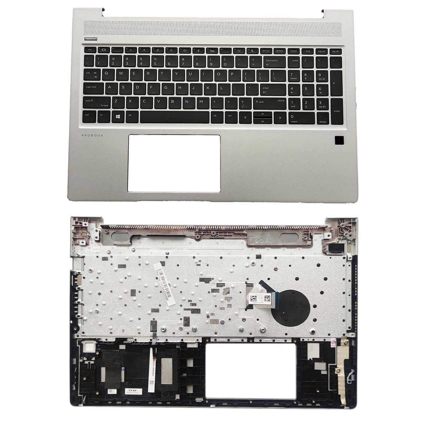 New Silver Palmrest w/ Backlit Keyboard L45090-001 For HP ProBook 450 G6 450 G7