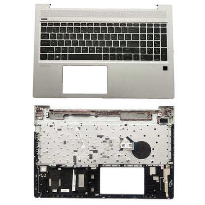 New Silver Palmrest w/ Backlit Keyboard L45090-001 For HP ProBook 450 G6 450 G7