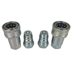 1/2" Ag Hydraulic Quick Connect Couplers Coupling Poppet For Pioneer Style 2Sets