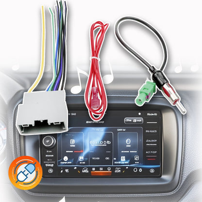 For 2006-16 Dodge Car Radio Stereo Wiring Harness with Antenna Adapter Connector