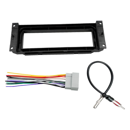 Single DIN Radio Dash Kit W/Radio Wiring Antenna Adapter For 2002-2007 Chrysler