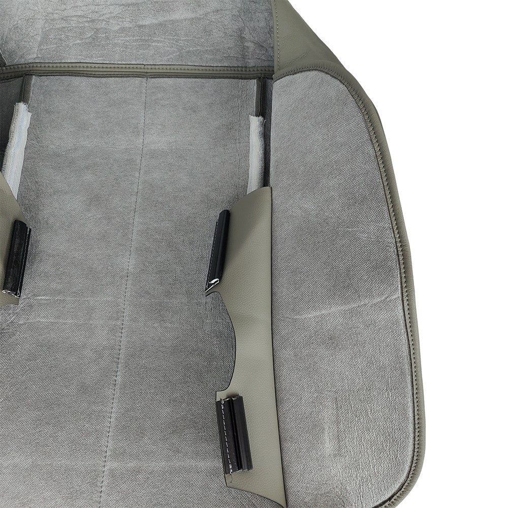 Passenger Side Bottom Leather Seat Cover Gray For 2002-2005 Dodge Ram 1500 SLT