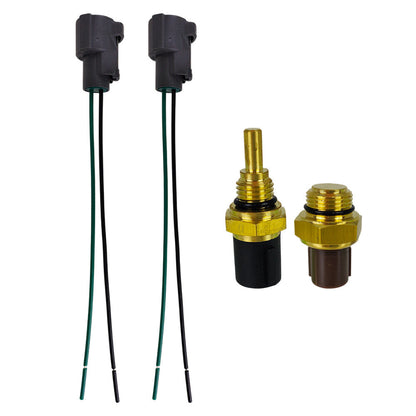 For MDX 2002/RSX 2002-2006 Coolant Temp Sensor + Fan Switch w/Connectors
