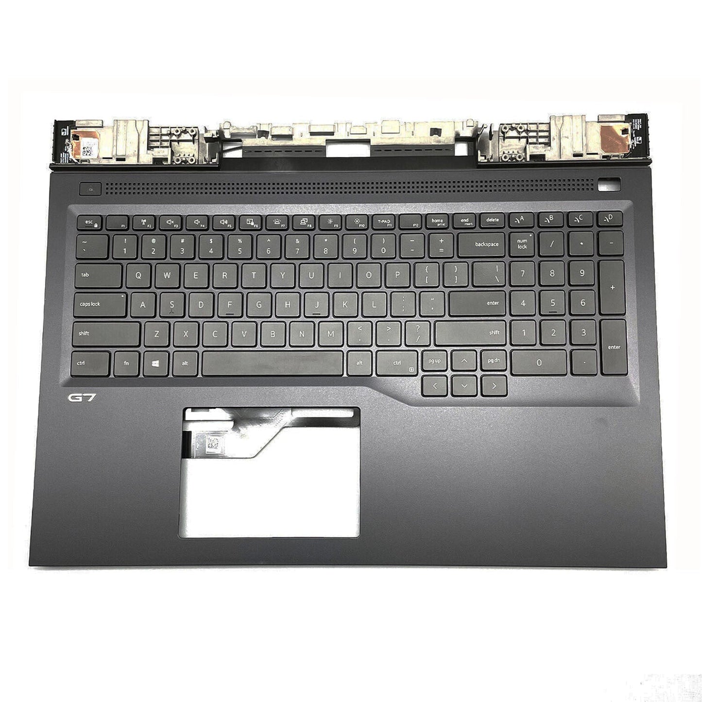 For Dell 17 G7 7700 0RC7PR RC7PR US Palmrest Upper Case w/Backlit Keyboard Black