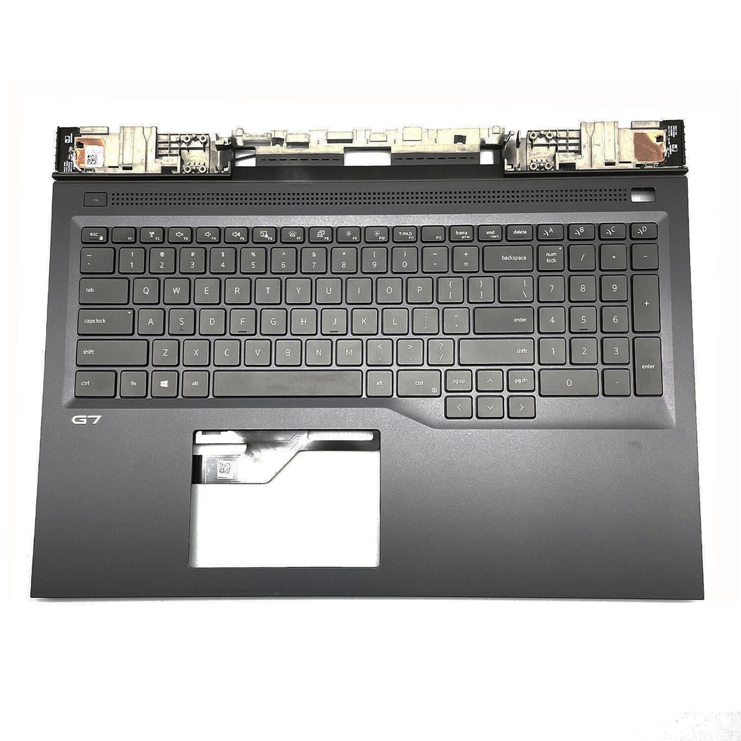 For Dell 17 G7 7700 0RC7PR RC7PR US Palmrest Upper Case w/Backlit Keyboard Black