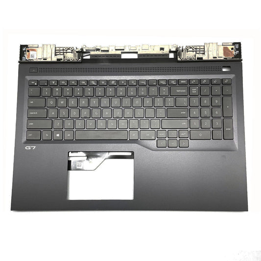 For Dell 17 G7 7700 0RC7PR RC7PR US Palmrest Upper Case w/Backlit Keyboard Black