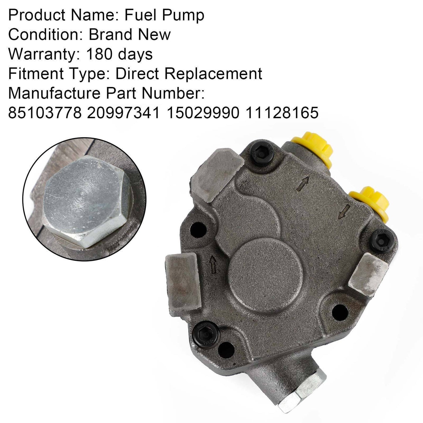 Fuel Pump 20997341 Fit For Volvo VN VNL VHD Series D11 D13 D16 Engine 85103778