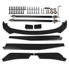 For Dodge Charger 2007-2014 Glossy Black Front Bumper Lip Spoiler Body Kit Side