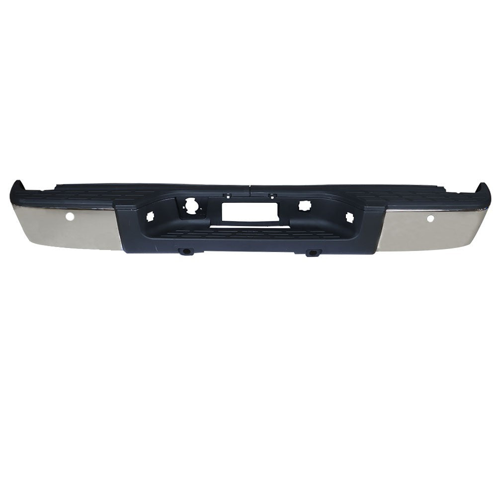 Rear Bumper For Chevy Silverado GMC Sierra 1500 2007-2013 Chrome Steel GM1103148