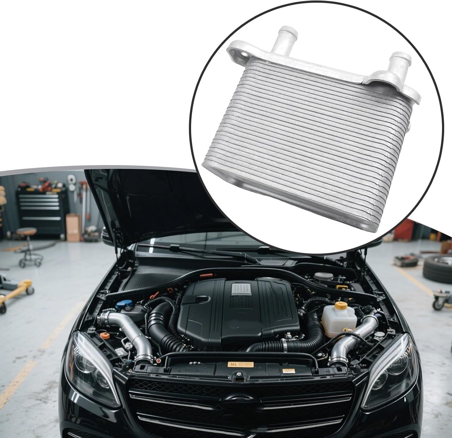 Aluminum Engine Oil Cooler Radiator Oil Filter Housing Base Assembly 1645001400