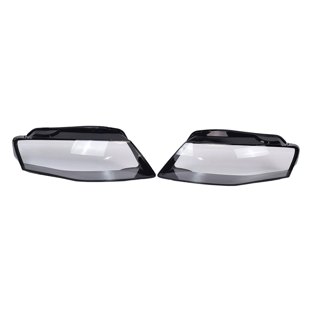 2PCS Left & Right For 2009-2012 Audi A4 Headlamp Cover Headlight Lens Cover