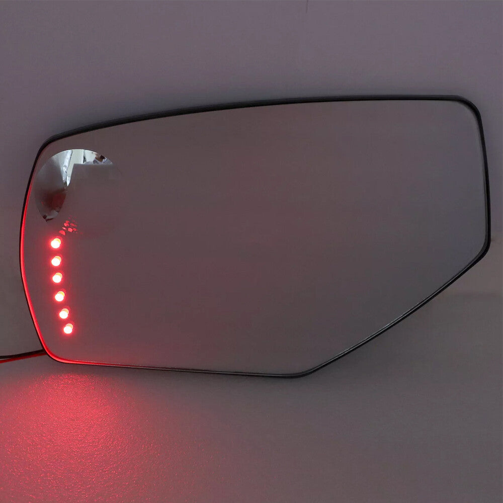 NEW Left Driver Side Power Heated Mirror Glass w/ Signal For 2014-2017 Silverado