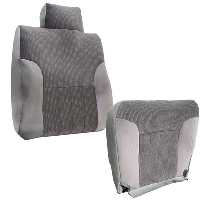 Driver Bottom & Top Back Seat Cover Gray For 1994 1995-1997 Dodge Ram 1500 2500