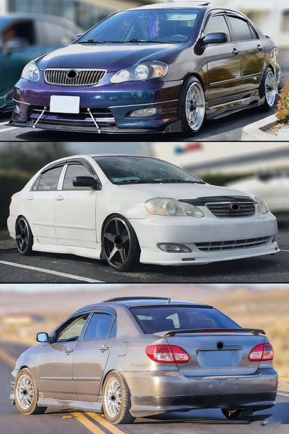 WAVY 3D STYLE WINDOW VISOR VENT SHADE FOR 2003-2008 TOYOTA COROLLA