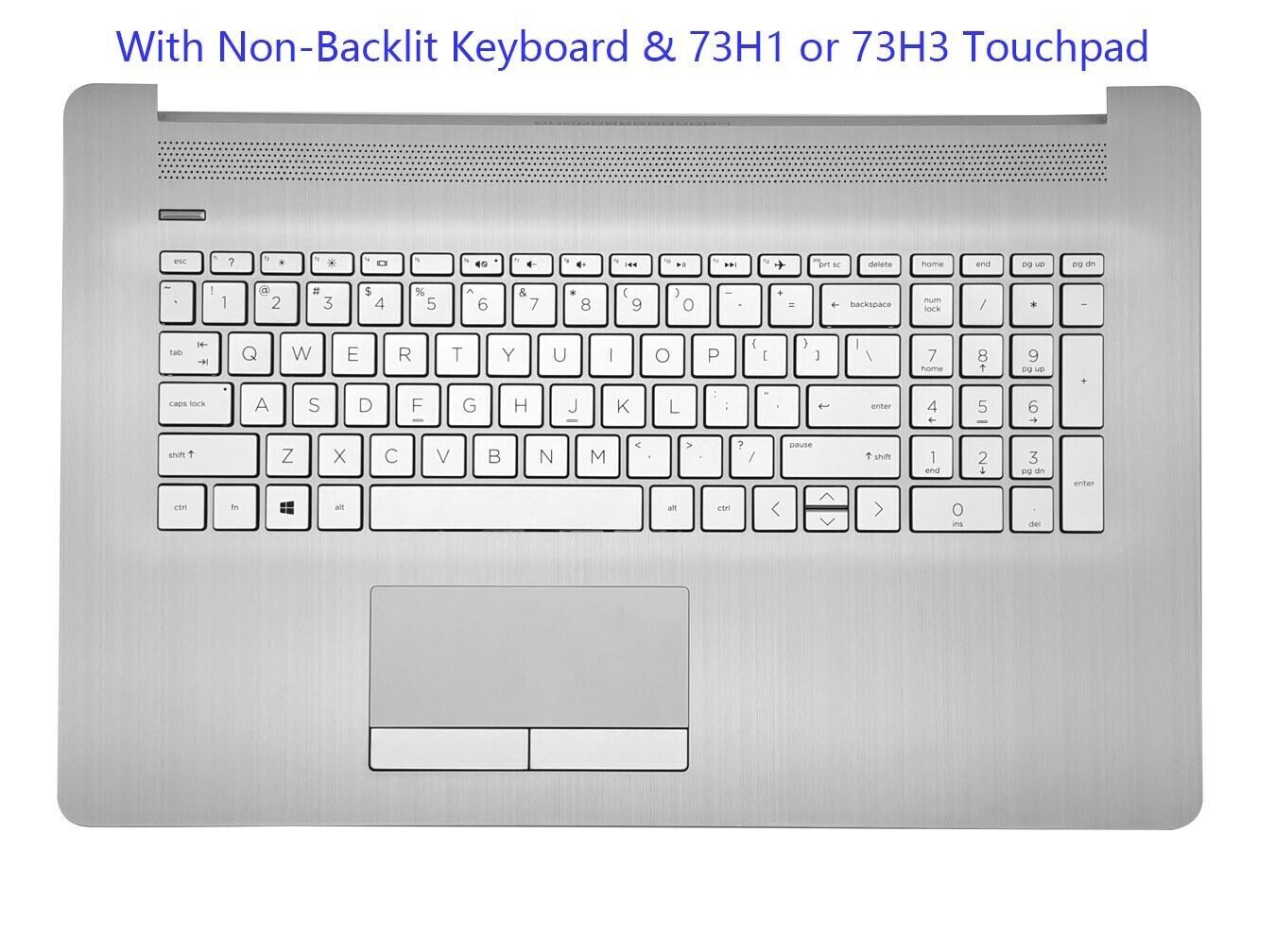 New L92785-001 For HP 17-BY 17-CA Palmrest Non-Backlit Keyboard PTP Touchpad ODD