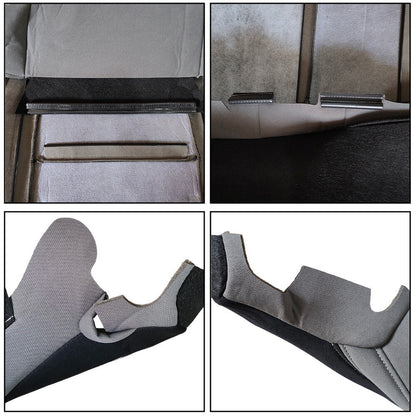 For 2014 2015-2021 Toyota Tundra Front Driver Bottom Cloth Seat Cover Gray/Black