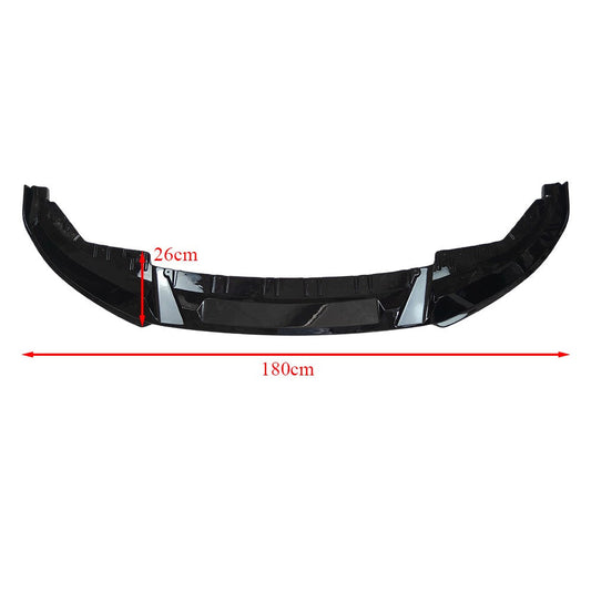 FOR 21-25 BMW G26 M440i i4 M50 GRAN COUPE 3D STYLE GLOSS BLACK FRONT BUMPER LIP